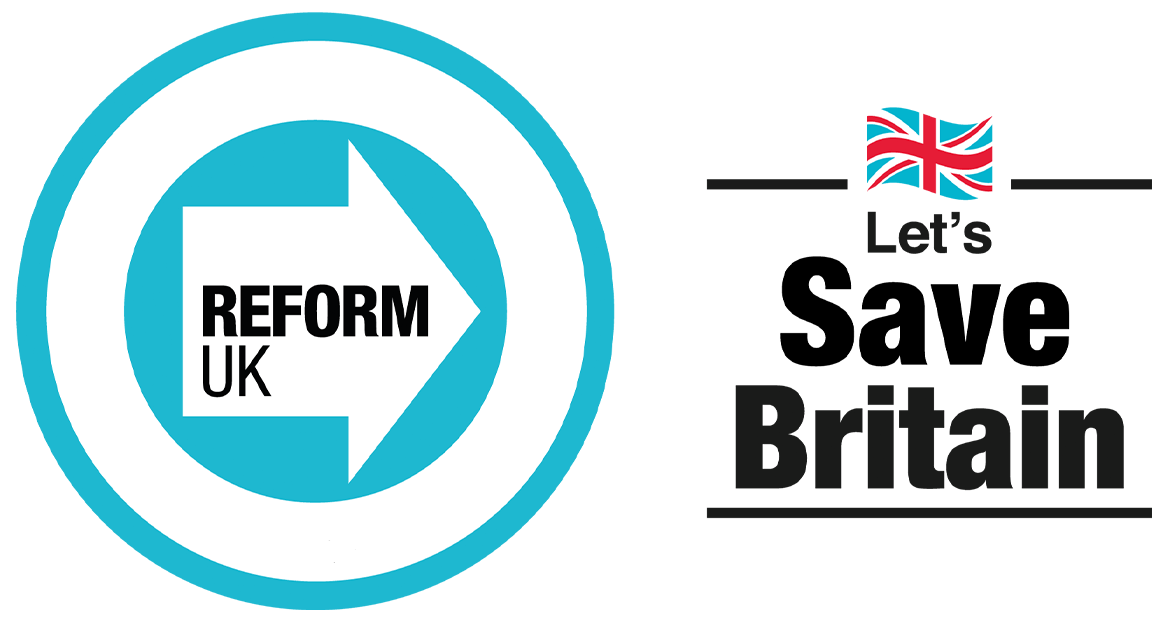Reform UK logo.
